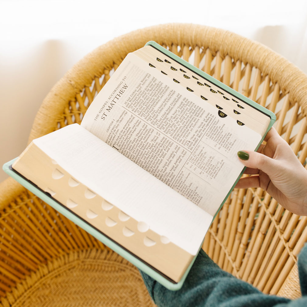 Large Light Turquoise LDS Scriptures | Leather Quad, Custom Name